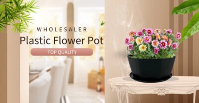 plastic flower pots