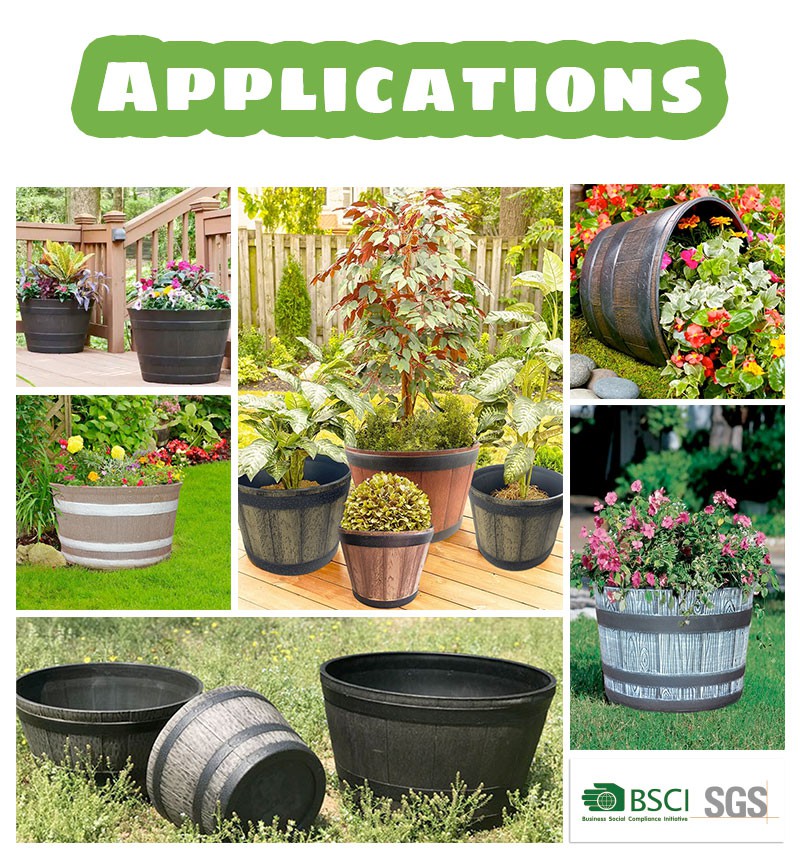 25 Inch Large Barrel Planter
