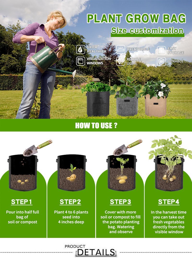 Breathable Window Plant Grow Bag