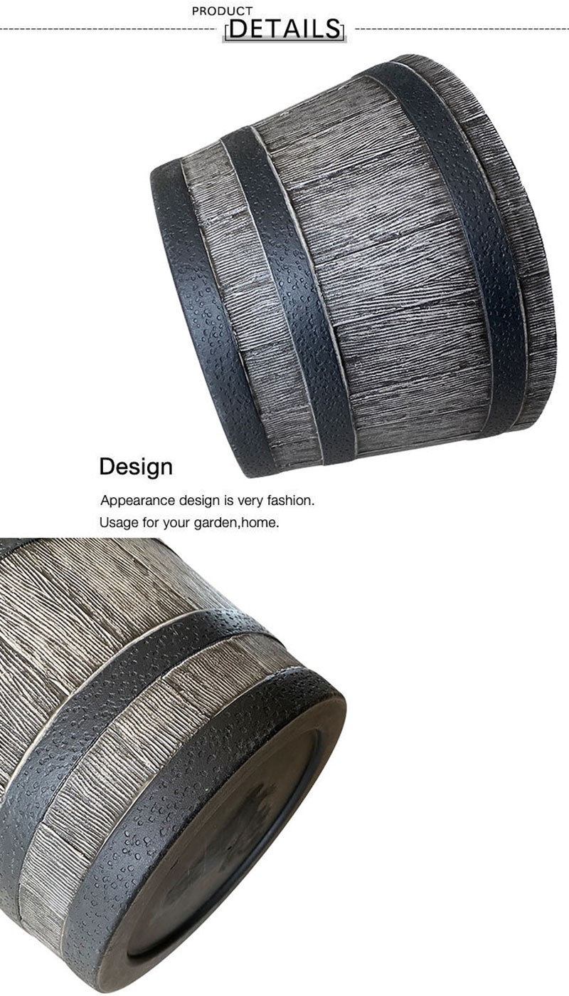 21 Inch Whiskey Barrel Planter