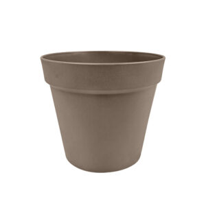 UV-resistant plastic flower pot for outdoor plants