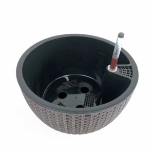 10 Inch Rattan Effect Hanging Baskets