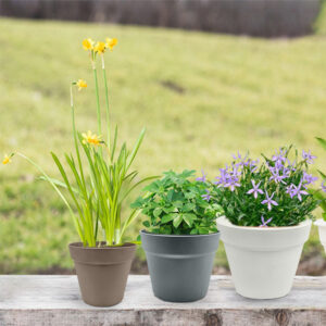 plastic flower pots