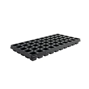 50-cell square PS plug tray, model 50F, white background product photo