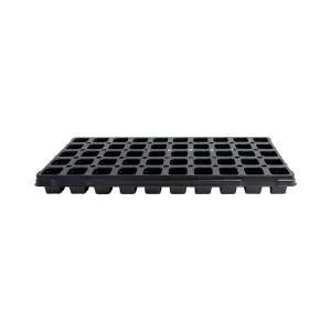 Close-up of expanded polystyrene PS #6 tray material showing smooth thermoformed surface