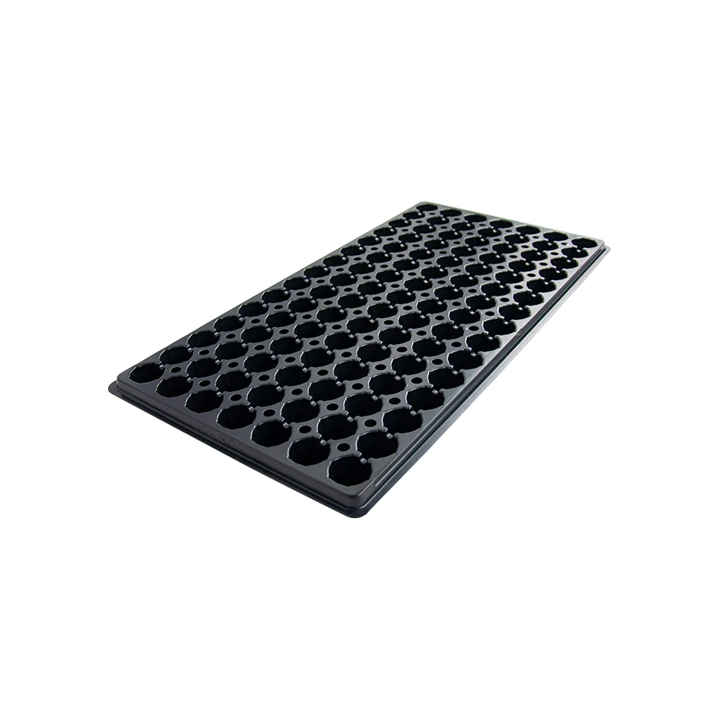 105-cell square PS plug tray, model 105M, white background product photo