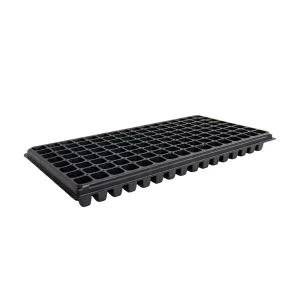 128-cell square high-depth PS plug tray, model 128h, white background product photo