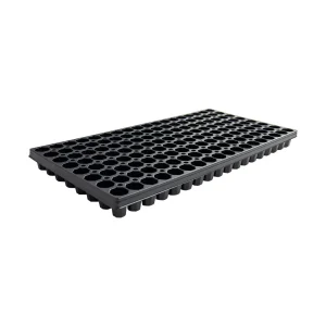 144-cell square PS plug tray, model 144M, white background product photo