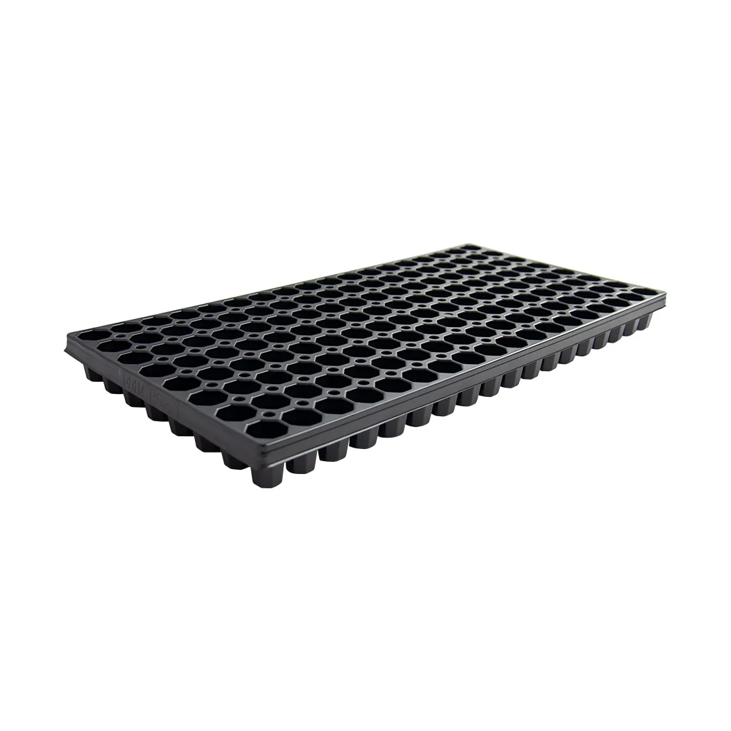 144-cell square PS plug tray, model 144M, white background product photo