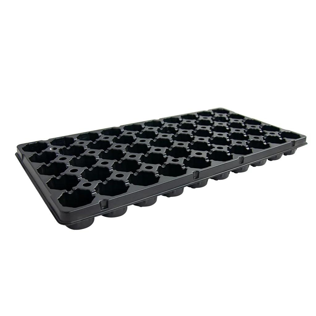 50-cell round PS plug tray, model 50R, white background product photo