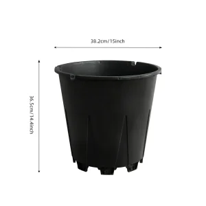 25L round blueberry pot dimensions: 38.2 cm top diameter, 36.5 cm total height