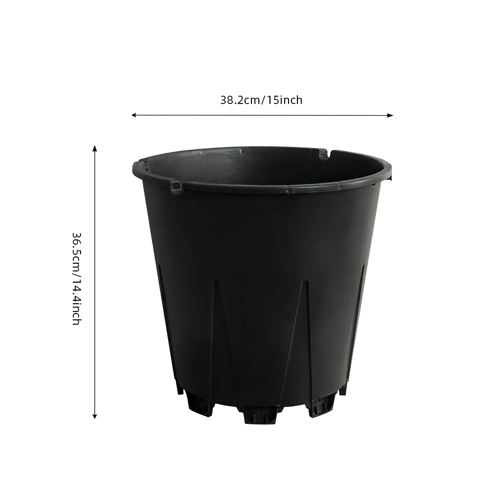 25L round blueberry pot dimensions: 38.2 cm top diameter, 36.5 cm total height