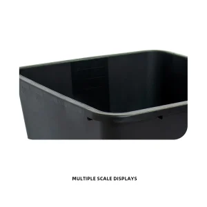 Inner volume scale marks inside the 25L square blueberry planter