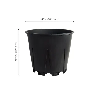 40L round blueberry pot dimensions: 46 cm top diameter, 38.5 cm total height, 10.3 gallon